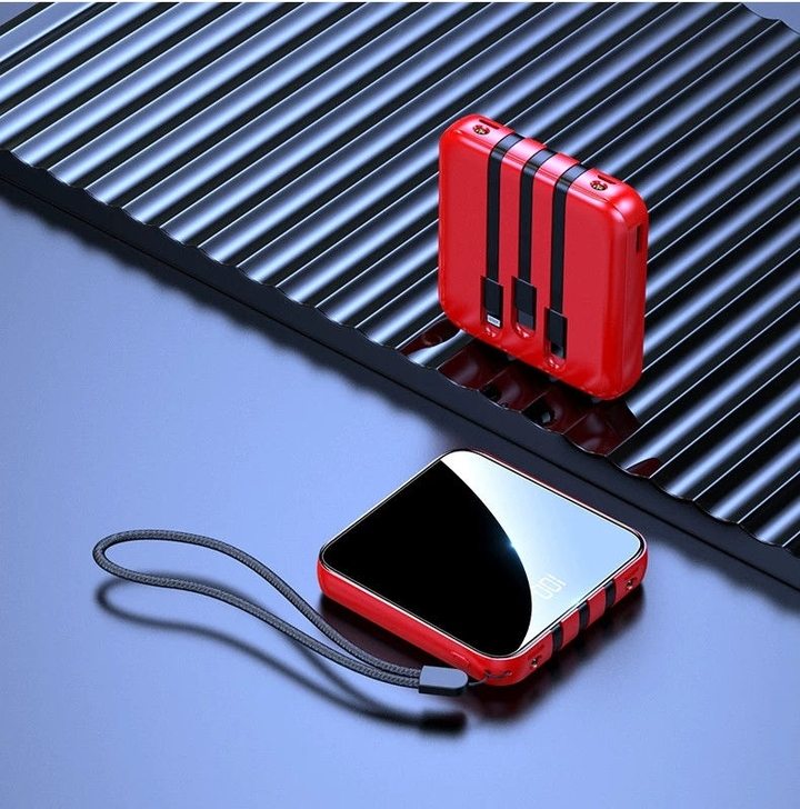 迷你充电宝自带线20000毫安大容量快充小...