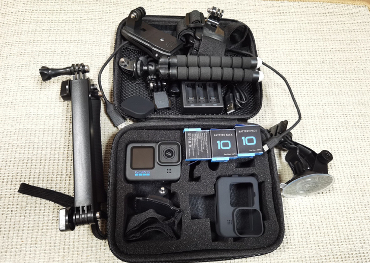 出售运动相机gopro10配件齐全,发票什...
