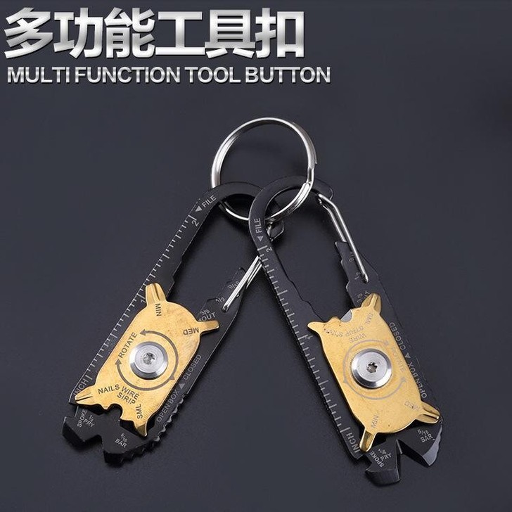 一把包邮,多功能钥匙扣工具扣,便携式小工具...