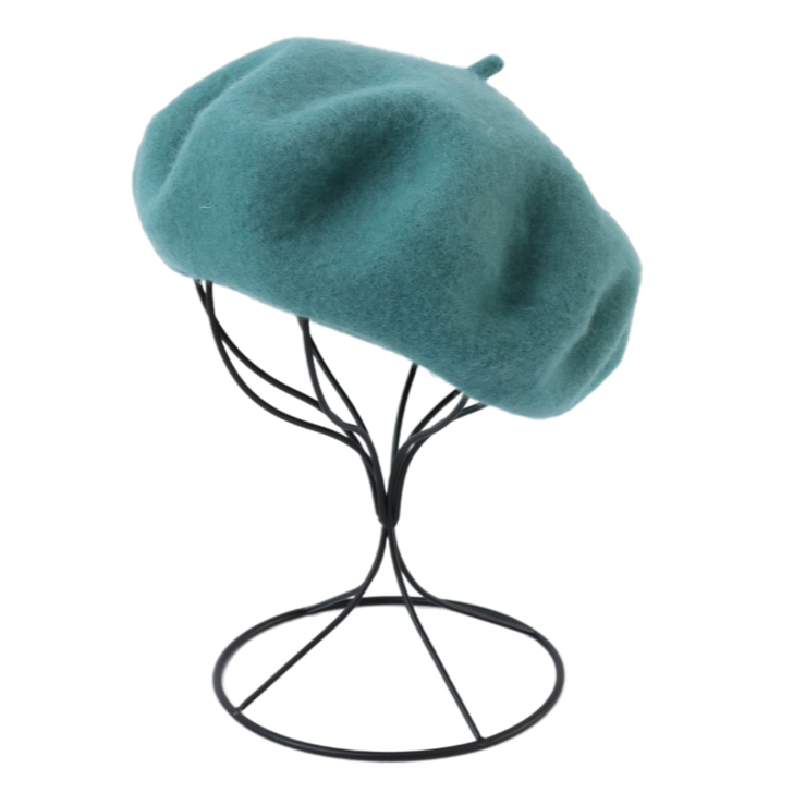 贝雷帽羊毛保暖包邮冬款帽子网红羊毛画家帽冬...