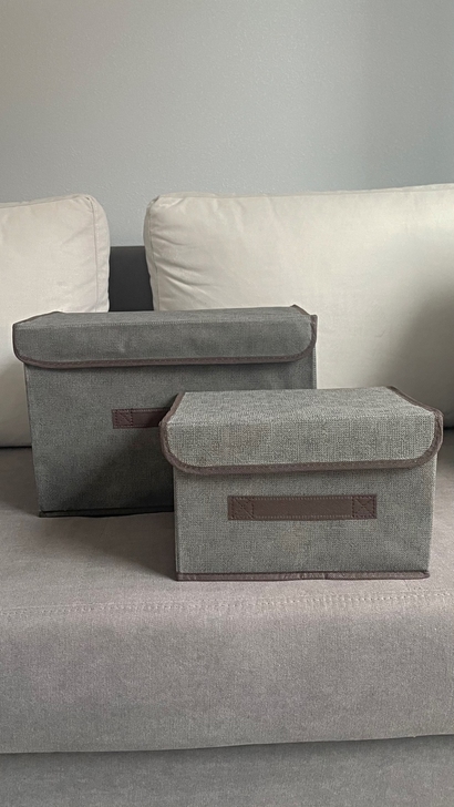 (特价清仓)布艺折叠收纳箱储物整理带盖防尘...