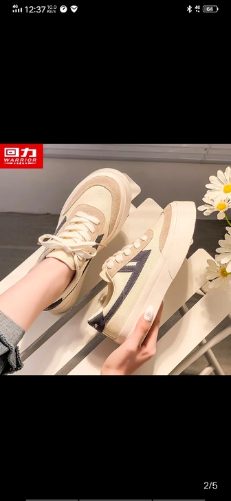 回力厚底帆布女鞋  应该是三十八偏小码  ...