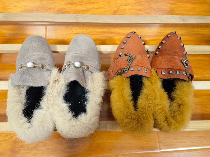 冬季带毛豆豆鞋