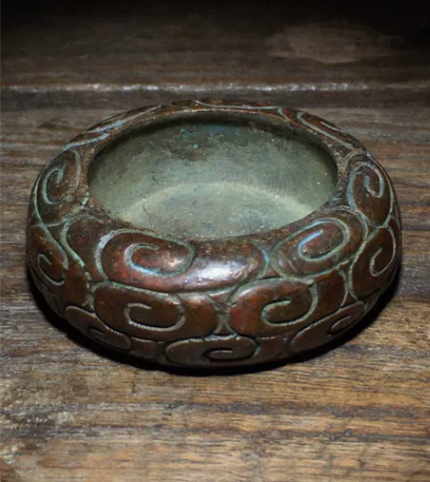 旧货市场老铜香炉古董捡漏古玩铜器农村怀旧老...