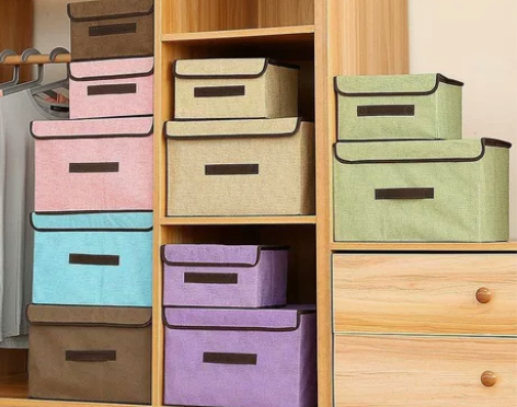 收纳箱布艺衣柜整理神器家用可折叠收纳储物盒...