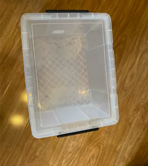 高透明整理箱塑料大号收纳盒45L 长52轻...