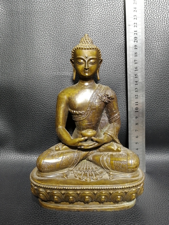 大日如来佛藏传佛教密宗佛像老物件老铜器铜摆...