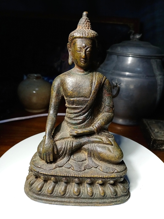 清代精品铜佛像，全美品，议价。