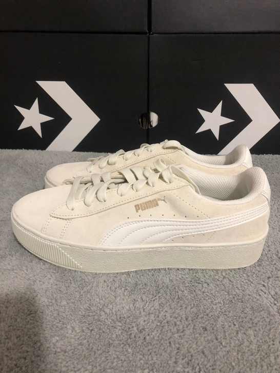 正品全新PUMA彪马 新款女厚底松糕鞋运动...