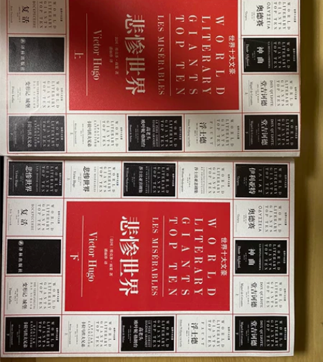 书籍《悲惨世界》两本册 全新 感兴趣的话点...