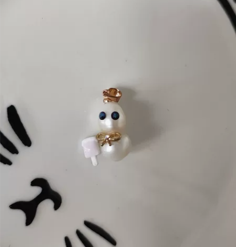 巴洛克阿飘珍珠吊坠506 所见即所得，不带...