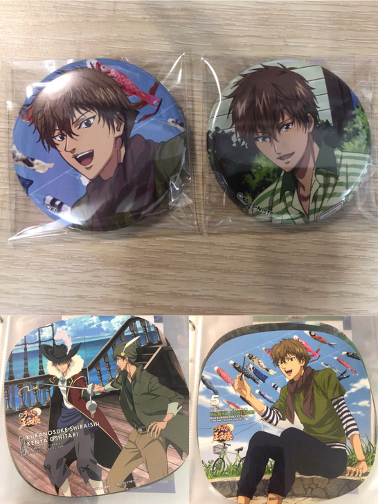 忍足谦也 网球王子 透明贴吧唧set