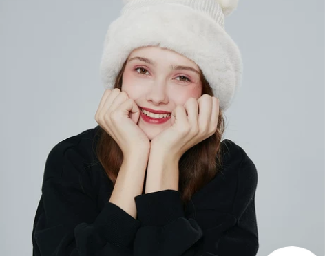 【礼遇价】三福保暖护耳球球休闲帽 冬柔软温...