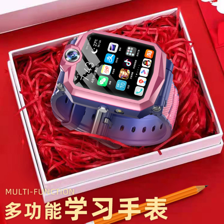 小学生天才儿童电话手表4g全网通可视频通话...