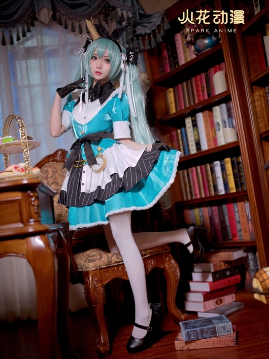 【除鞋全新大全套／出】初音未来爱丽丝cos...