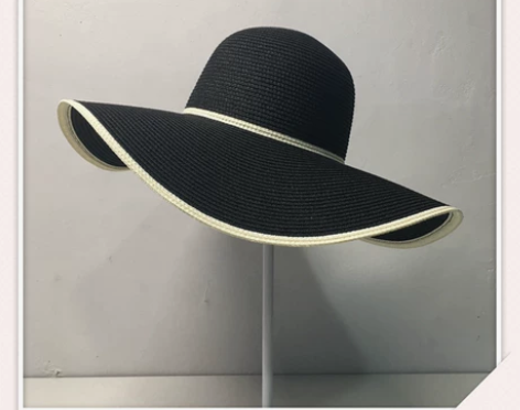 帽子女夏天沙滩帽海边出游度假百搭防晒可折叠...