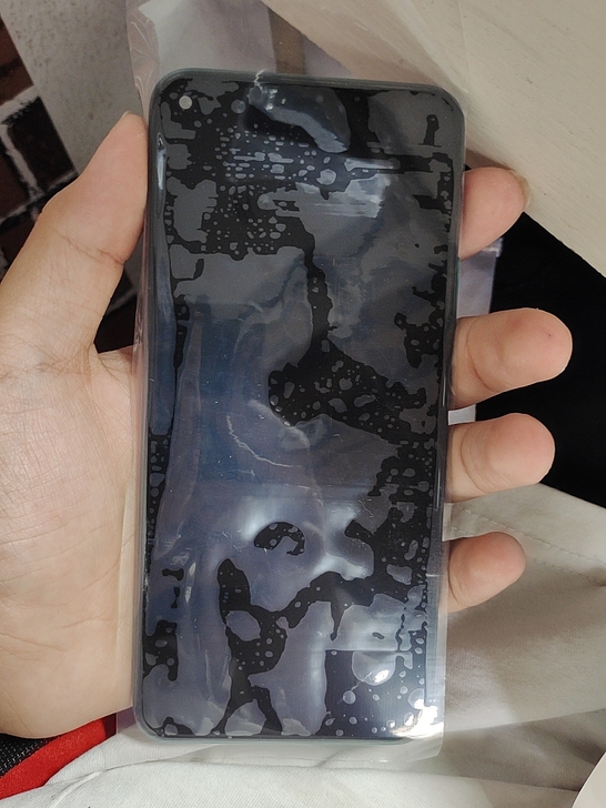 华为Nova7se绿色瑕疵屏，小花，带框一...