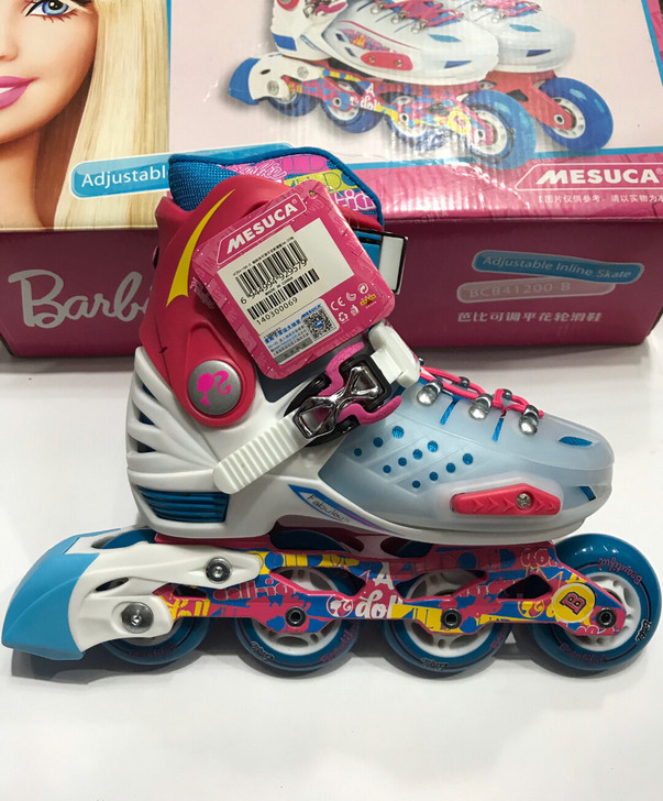 麦斯卡芭芘儿童轮滑鞋旱冰鞋平花鞋溜冰鞋，现...