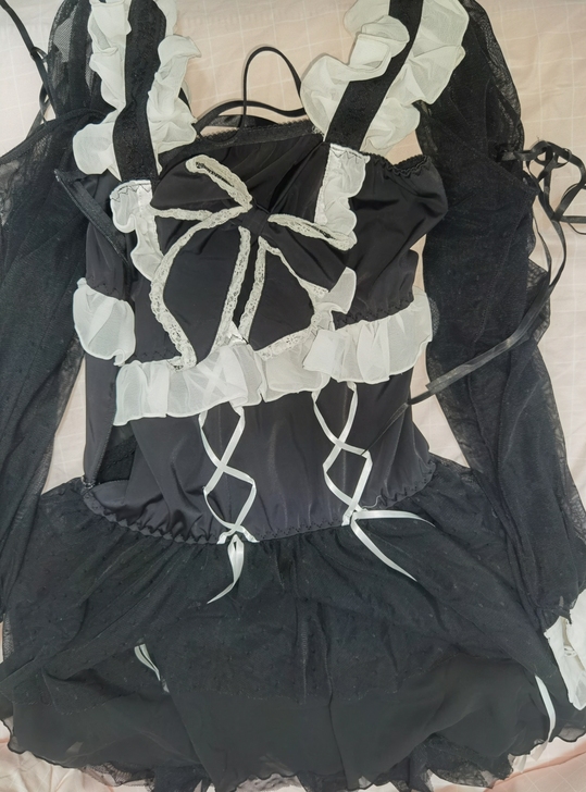 七了个三二次元女仆装睡衣睡裙 闲置太久了 ...