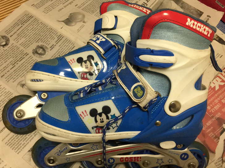迪士尼儿童溜冰鞋，滑冰鞋旱冰鞋轮滑鞋，直排...