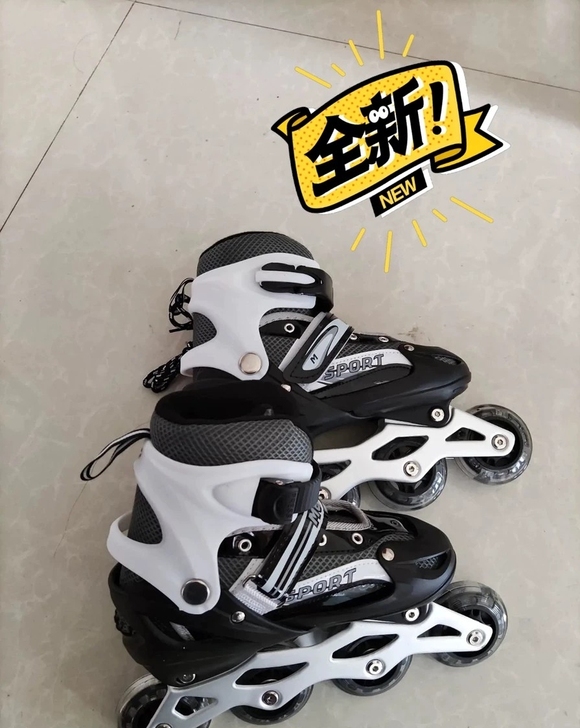 全新 轮滑鞋转卖，因俱乐部关门