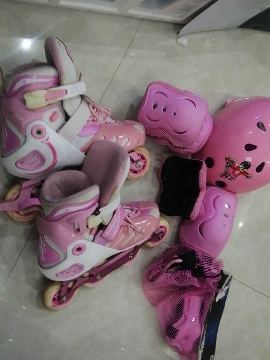 旱冰鞋33-37号码 护膝 护腕 帽子  ...