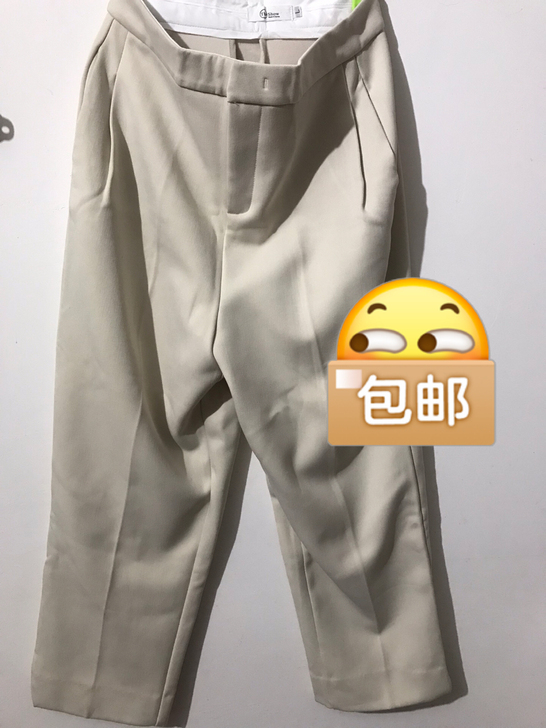 实物拍摄,中厚款质感高腰裤子,9.5新,简...