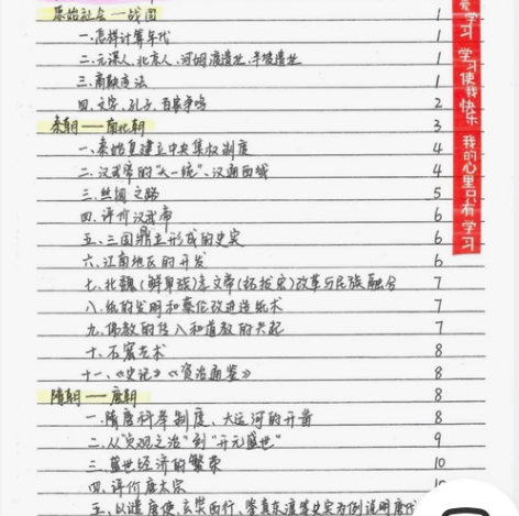 中考历史笔记/初中历史笔记 内含初中历史解...