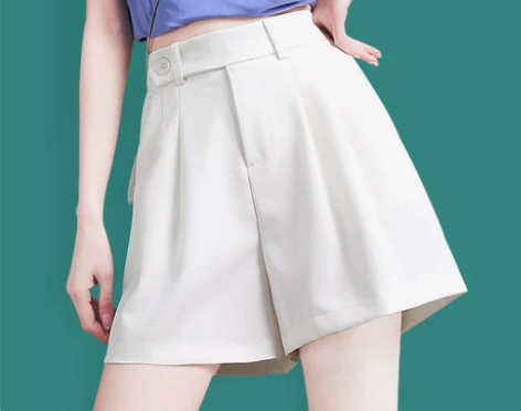 【狂欢价】白色西装短裤女薄款夏季2021新...