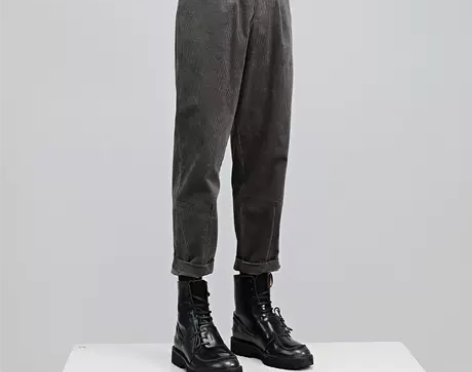 RAYSHOW雷修 冬季日系复古灯芯绒九分...