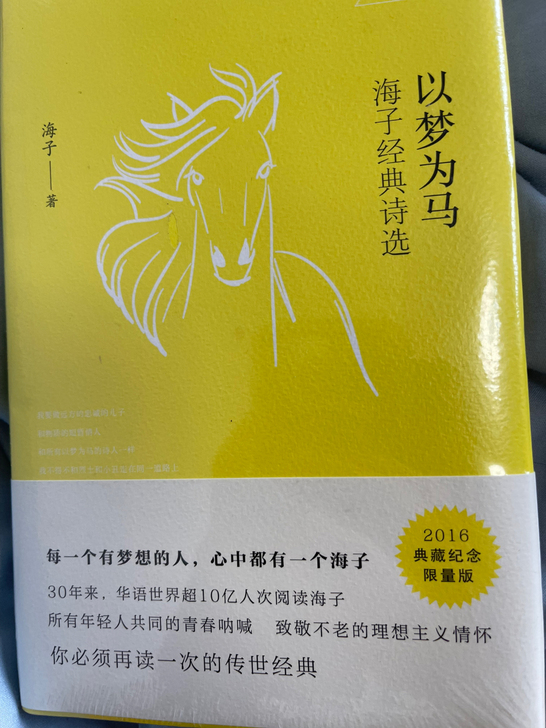 海子 以梦为马精装本 全新未拆