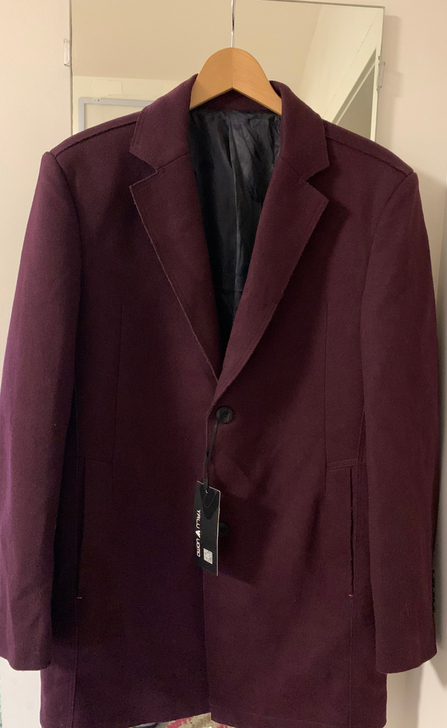 全新雅鹿男士羊毛风衣/呢子外套/夹克，18...