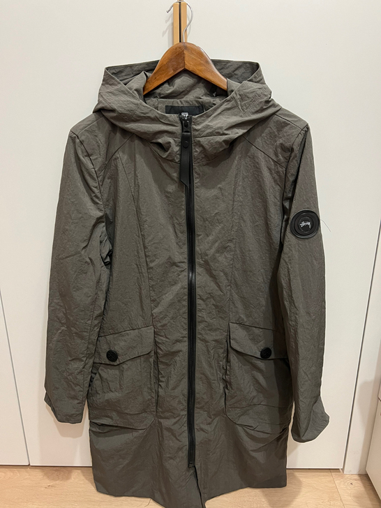 2021秋季巴尔马肯风衣男中长款夹棉韩版潮...