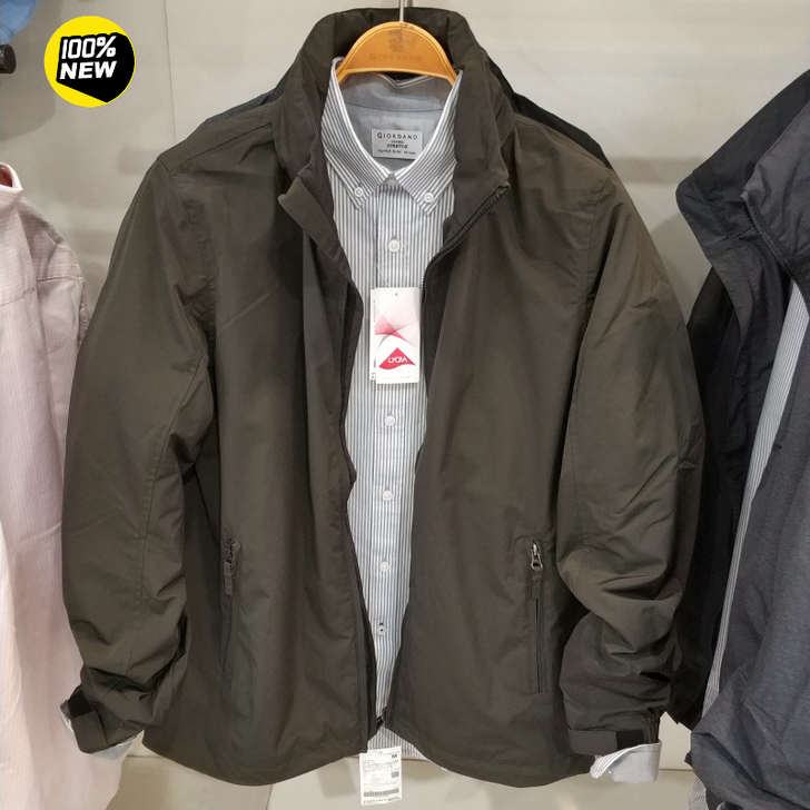 全新佐丹奴风衣男上衣外套 网布内衬双层设计...