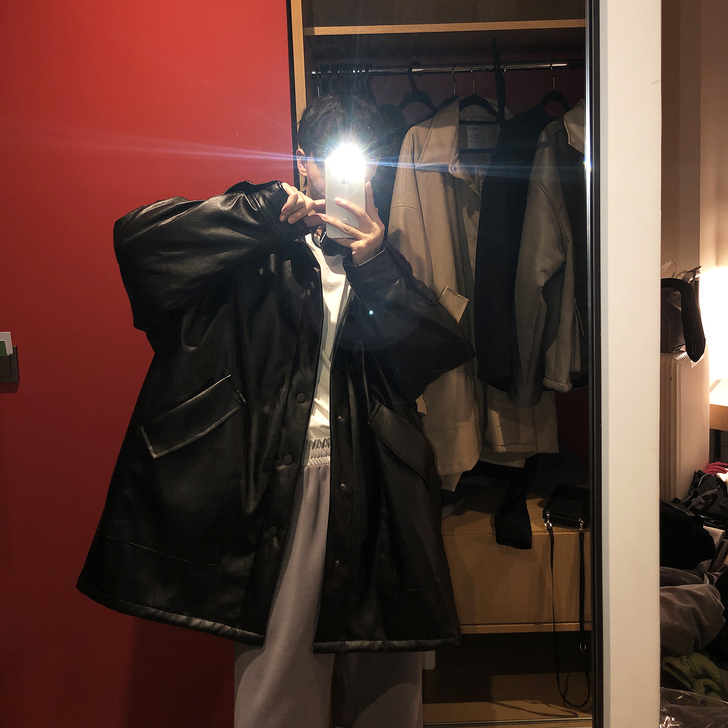 CCJE冬季2019新款中长款风衣外套男士...