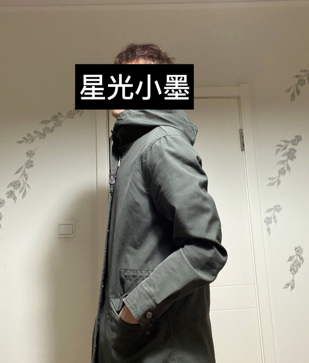 ZARA 男士风衣 灰绿色 L码/42码 ...