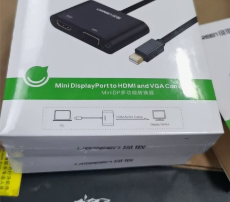 绿联 Mini DP转HDMI/VGA转换...