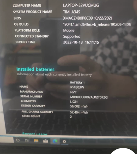 小米笔记本pro14锐龙版R7-5800 ...