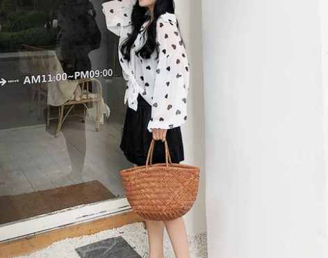 ?Dragon d家同款法式头层牛皮编织手...