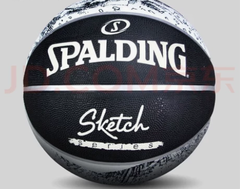 斯伯丁素描篮球 斯伯丁素描篮球，黑白色 大...