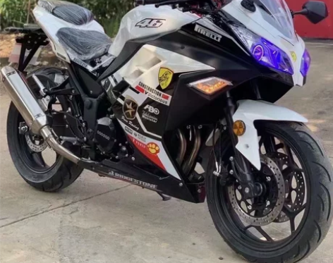 摩托车 摩托全新川崎小忍者250跑车北极光...