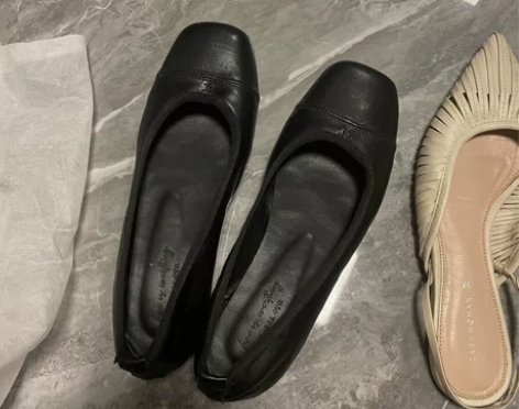 韩国东大门代购方头平底单鞋玛丽珍ins超火...