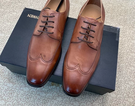 41码/莱尔斯丹男士布洛克休闲皮鞋 41码...