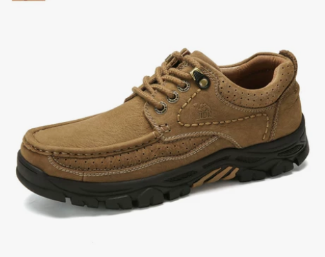 Camel/骆驼休闲鞋男士磨砂牛皮休闲皮鞋...