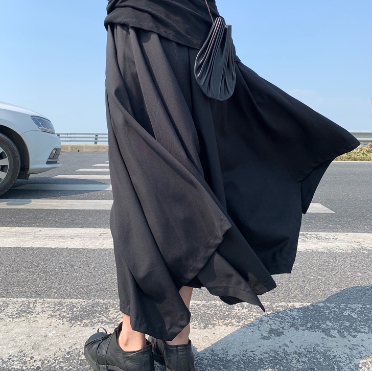 拖延症 / 山本暗黑风 百搭设计感不规则阔...