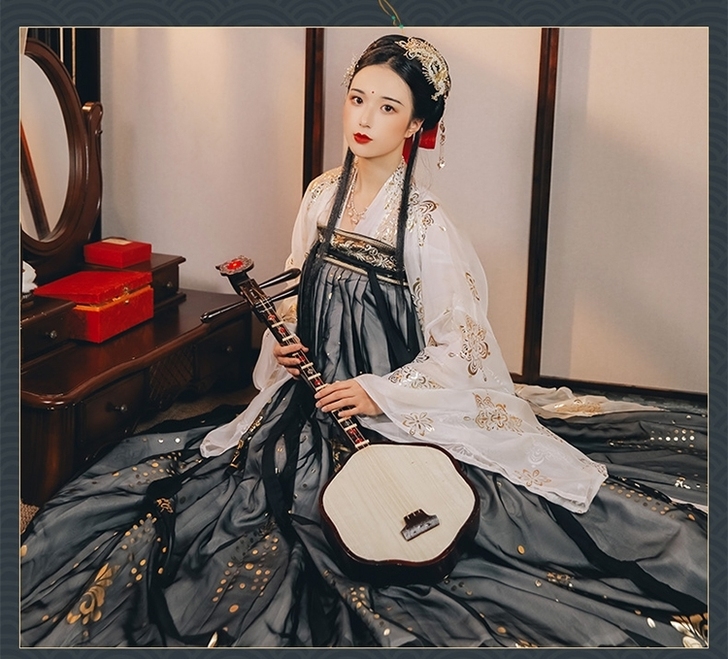 妃子络 【玉笼春】白色上衣+襦裙m码