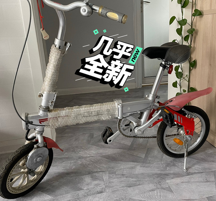 几乎全新飞毛腿品牌，可折叠，超轻款磁助力车