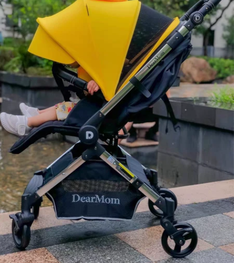 DearMom A2婴儿车新生儿双向轻便折...