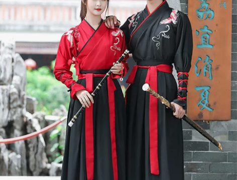 汉服中国风学生班服演出服团体毕业照改良武侠...