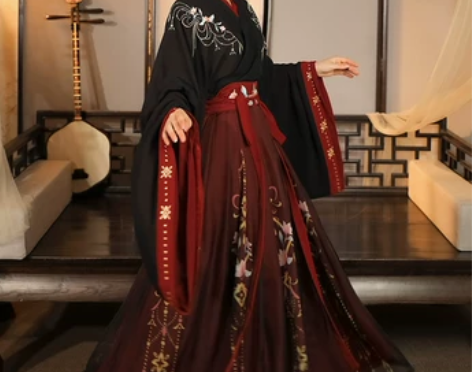 晋制汉服  红黑色汉服 全新带吊牌s码 非...